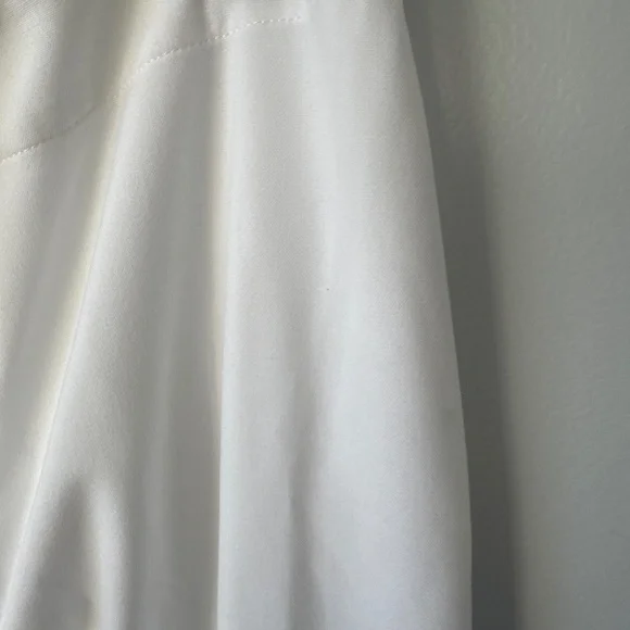 Talbots Hollywood style white lined pants - Picture 5 of 8